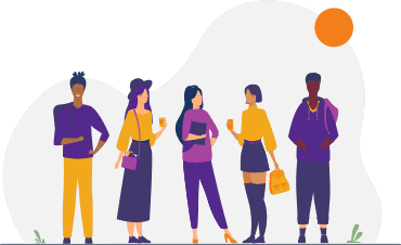 Groupe diversifié de professionnels aux différents horizons se tenant ensemble, représentant la collaboration de recherche et la responsabilité sociale dans l'analyse de données